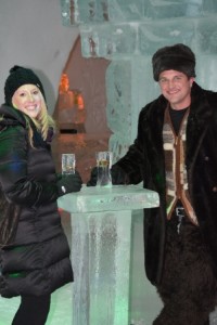The coolest bar around at the Hotel du Glace in Quebec City